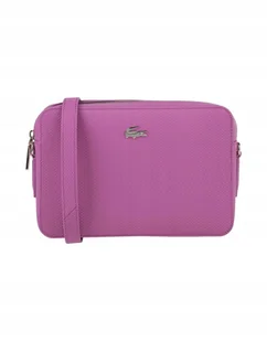 Różowa torebka Lacoste, skórzana torba na ramię, Chantaco Piqué - Torebki damskie Różowa torebka Lacoste, skórzana torba na ramię, Chantaco Piqué - Torebki damskie - miniaturka - grafika 1