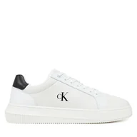 Sneakersy męskie - Sneakersy Calvin Klein Jeans Chunky Cupsole Lth Mg Tc YM0YM01198 Biały - miniaturka - grafika 1