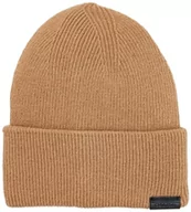 Czapki damskie - Calvin Klein Męska skórzana czapka z daszkiem Docker Beanie z dzianiny, Naturalne khaki, Rozmiar uniwersalny - miniaturka - grafika 1