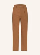 Spodnie męskie - Calvin Klein Chinosy Relaxed Tapered Fit Z Dodatkiem Lnu braun - miniaturka - grafika 1