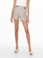Spodenki damskie - JDY Szorty materiałowe 15203098 Szary Regular Fit - miniaturka - grafika 1