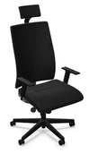 Fotele i krzesła biurowe - Krzesło biurowe INTRATA M-22 HRUA-TS25-R20I-FS z zagłówkiem - miniaturka - grafika 1