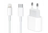Ładowarki do telefonów - ��ADOWARKA ZASILACZ QC USB-C DO IPHONE iPAD 11 12 13 14 PRO + KABEL - miniaturka - grafika 1