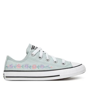 Trampki Converse Chuck Taylor All Star Florals A11776C Błękitny - Buty dla dziewczynek - miniaturka - grafika 1
