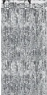 Sylwester - Kurtyna - zasłona na drzwi metaliczna srebrna - 2,4 m x 91 cm - miniaturka - grafika 1