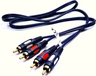 Kable - KABEL PRZEWÓD 2XRCA - 2XRCA CHINCH 2- RCA łezka 3m RK230 CINCH X 2  VITALCO - miniaturka - grafika 1