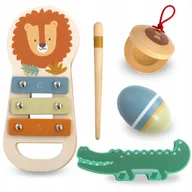 Instrumenty muzyczne dla dzieci - Zestaw Instrumentów Dla Dzieci Motyw Afryki Nowoczesny Kolorowy Design - miniaturka - grafika 1