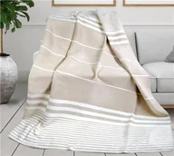 Koce - Koc bawełniany akrylowy 150x200 Elegant beżowy Glamour Greno - miniaturka - grafika 1