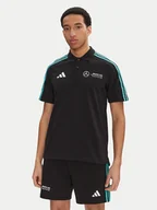 Koszulki męskie - adidas Polo Mercedes - AMG Petronas Formula One Team DNA JV5430 Czarny Regular Fit - miniaturka - grafika 1