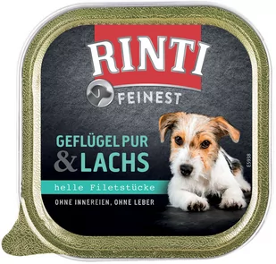 Rinti Feinest Huhn & Lachs Pies - Kurczak + Łosoś Tacka 150G - Mokra karma dla psów - miniaturka - grafika 4