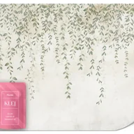 Fototapety - FOTOTAPETA DO SALONU SYPIALNI LIŚCIE NATURA ROŚLINY BETON STYL BOHO 300x210 - miniaturka - grafika 1