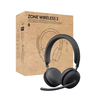Logitech Zone Wireless 2 UC - GRAPHITE,TEAMS - 2.4GHZ/BT 981-001152 - Słuchawki - miniaturka - grafika 1