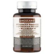 Stawy, mięśnie, kości - Singularis Superior Cytrynian Magnezu + Cytrynian Potasu + Witamina B6, suplement diety, 60 kapsulek Duży wybór produktów |  od 199.99zł | Szybka wysyłka do 2 dni roboczych! | 3651621 - miniaturka - grafika 1