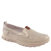 Półbuty damskie - Vinceza 95336 damskie półbuty skórzane ażurowe lekkie - miniaturka - grafika 1