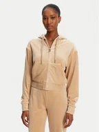 Bluzy damskie - Juicy Couture Bluza Iccle JCWAS125308 Beżowy Loose Fit - miniaturka - grafika 1