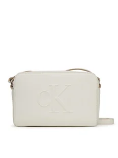 Calvin Klein Jeans Torebka Sculpted Ew Camera Bag LV04K3036G Biały - Torebki damskie - miniaturka - grafika 1