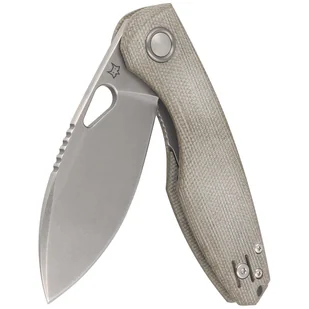Nóż składany FOX Chilin OD Green Canvas Micarta, Stonewashed M398 by Jesper Voxnæs (FX-530 MOD) - Noże - miniaturka - grafika 5