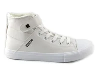 Botki damskie - Ciepłe trampki damskie Big Star V274541FW20, białe - miniaturka - grafika 1