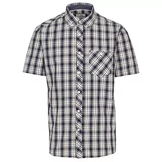 Koszulki męskie - Trespass Męski t-shirt Wackerton z krótkim rękawem niebieski NYC M MATOSBTR0028 - grafika 1