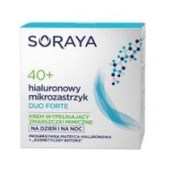 Żele pod prysznic dla mężczyzn - Soraya Hialuronowy Mikrozastrzyk Duo Forte 40+ 50 ml Krem na dzień i noc - miniaturka - grafika 1