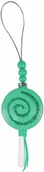 Ozdoby bożonarodzeniowe - Zawieszka Zakręcony lizak turkusowy - 1 szt. - miniaturka - grafika 1