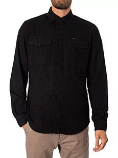 G-STAR RAW Men's Marine Slim koszula męska, czarna (dk Black gd 7647-B564), L, Czarny (Dk Black Gd 7647-b564), L - Koszule męskie - miniaturka - grafika 1