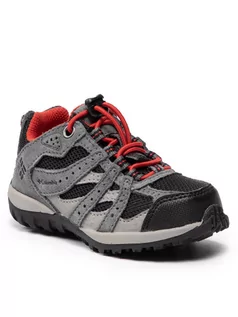 Buty dla dziewczynek - Columbia Trekkingi Redmond Waterproof BC2857 Szary - grafika 1