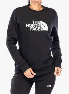 Bluza damska bez kaptura The North Face Drew Peak Crew - tnf black - Bluzy sportowe damskie - miniaturka - grafika 1