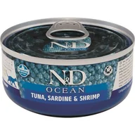 Mokra karma dla kotów - FARMINA FARMINA N&D Cat Ocean sea bass sardine shrimps 80 g okoń morski sardynki krewetki - miniaturka - grafika 1