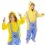 Stroje karnawałowe - Piżama Onesie Kigurumi Kostium Przebranie Minionek Dzieci 105-115cm - miniaturka - grafika 1