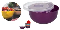 Miski i półmiski - Miska z przykrywką 1,2l MIX kolorów - miniaturka - grafika 1