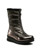 Buty dla dziewczynek - Nelli Blu Śniegowce CS5595-01 Srebrny - miniaturka - grafika 1