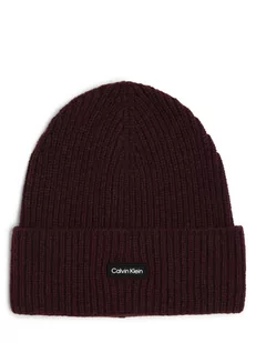 Calvin Klein - Czapka męska, czerwony - Czapki męskie - miniaturka - grafika 1