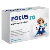 Suplementy naturalne - Focus IQ, od 6 lat, 30 kapsułek miękkich - miniaturka - grafika 1