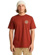 Koszulki męskie - Billabong Koszulka z krótkim rękawem Rotor FILL SS czerwona S - miniaturka - grafika 1