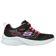 Trampki damskie - Buty dziecięce Skechers Microspecbold Delight 302468LBLK - czarne - miniaturka - grafika 1