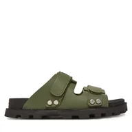 Klapki i japonki damskie - Klapki Hunter HFRU0004251 Zielony - miniaturka - grafika 1