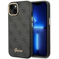 Etui i futerały do telefonów - Guess GUHCP14MHG4SHK iPhone 14 Plus 6,7` czarny/black hard case 4G Vintage Gold Logo - miniaturka - grafika 1