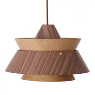 Lampy sufitowe - Lampa wisząca Kioto P0549 Maxlight Select  nowoczesna drewniana metalowa brązowa - miniaturka - grafika 1