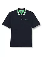 Koszulki męskie - Champion Męska koszulka polo Legacy Special Light Cotton Pique Neon Spray, granatowy, XL - miniaturka - grafika 1