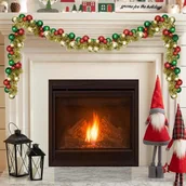 Bombki - vidaXL Girlanda z bombek świątecznych Wielokolorowe 186 cm polistyren - miniaturka - grafika 1