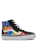 Buty dla dziewczynek - Vans Tenisówki Sk8-Hi Reissue Side Zip VN0007PXBMV1 Czarny - miniaturka - grafika 1
