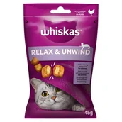 Przysmaki dla kotów - Przysmak dla kota WHISKAS Relax & Unwind Kurczak 45 g - miniaturka - grafika 1