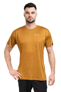 Koszulka puez melange dry ss tee-golden brown melange - SALEWA - Koszulki i topy damskie - miniaturka - grafika 1