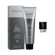 Farby do włosów i szampony koloryzujące - ALLWAVES Profesjonalna farba do włosów 100ml 1.00 - miniaturka - grafika 1