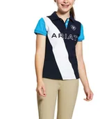 Koszulki jeździeckie - ARIAT Koszulka młodzieżowa TARYN POLO SS20 - navy/nautilus - miniaturka - grafika 1