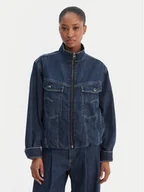 Kurtki damskie - G-Star Raw Kurtka jeansowa Rib Trucker D28586-D536 Niebieski Regular Fit - miniaturka - grafika 1