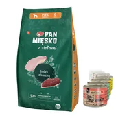 Sucha karma dla psów - Pan Mięsko z Ziołami indyk z kaczką M sucha karma dla psa waga 20 kg - miniaturka - grafika 1