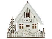 Ozdoby bożonarodzeniowe - LIVARNO home Dekoracyjny drewniany domek świąteczny LED (Domek Xmas) - miniaturka - grafika 1