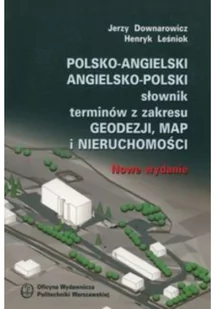 Polsko-angielski angielsko-polski słownik terminów z zakresu geodezji map i nieruchomości - Nauka - miniaturka - grafika 1